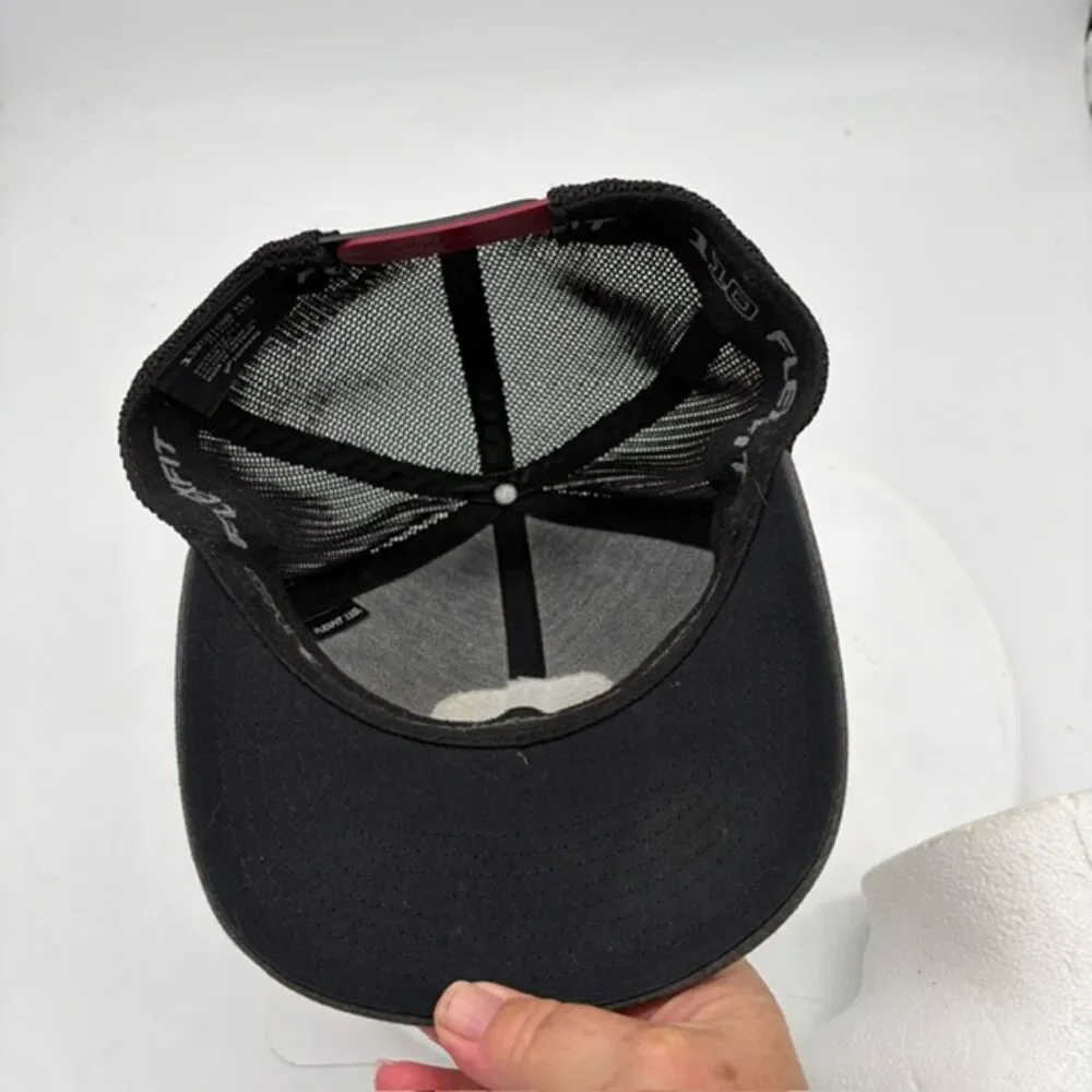 Travis Mathew “The Patch” Snap-back  Adjustable Hat Charcoal/Black 110 Flexfit